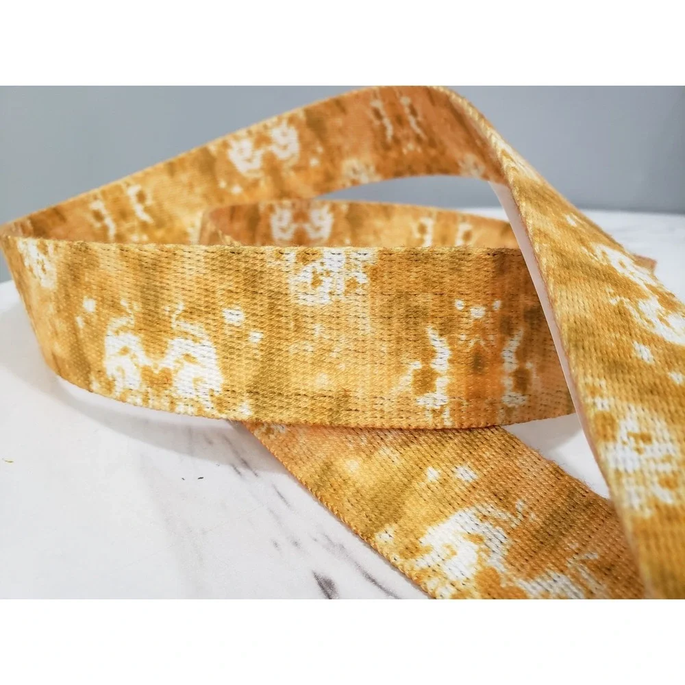 NEW Sun + Stone‎ D-Ring Web Belt Canvas Belt MEN SIZE XL 42/44 summer tie dye